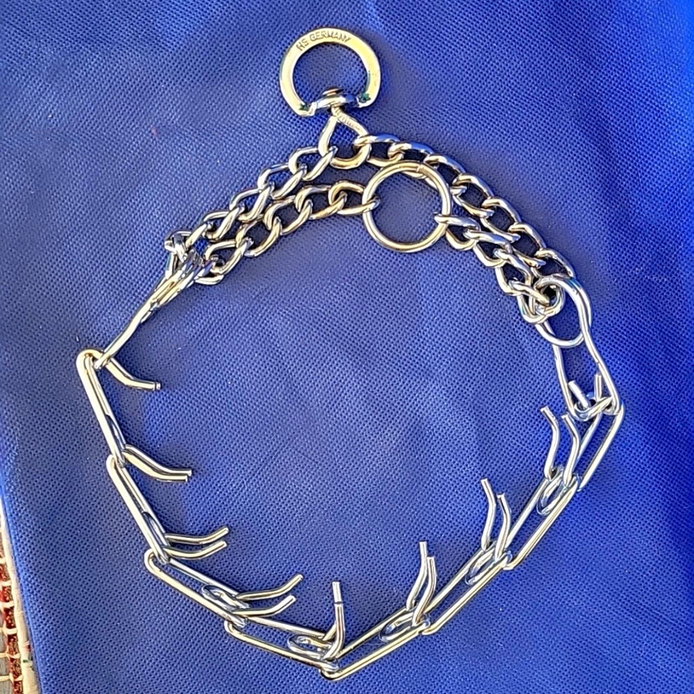 Dog Choke Training Prong Collar Stainless Steel 22" made in Germany